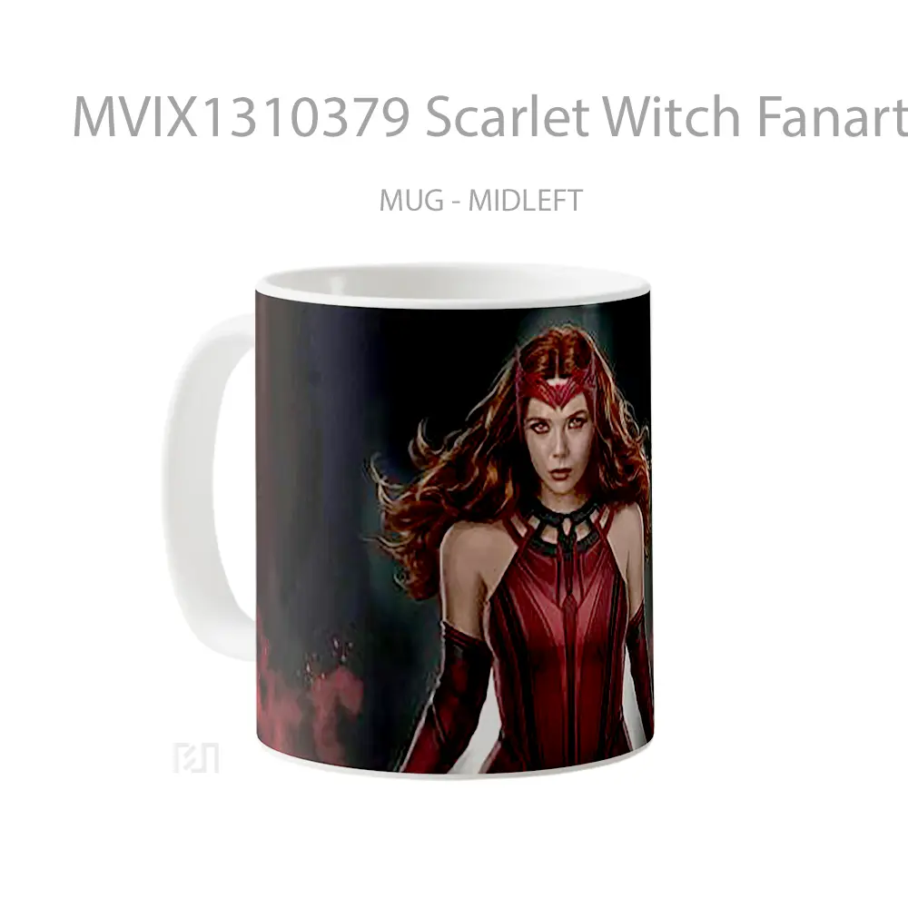 Mug Scarlet Witch Fanart 2021 Gelas Superhero - All-side / Desain