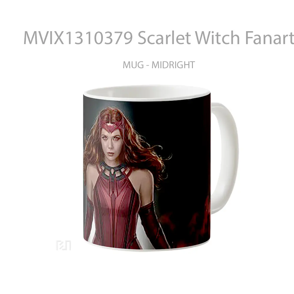 Mug Scarlet Witch Fanart 2021 Gelas Superhero - All-side / Desain