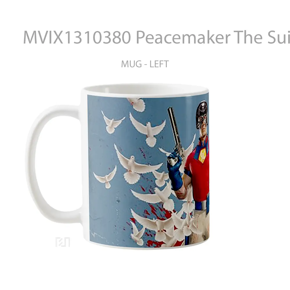Mug Peacemaker The Suicide Squad Gelas Keramik Unik - All-side / Desain