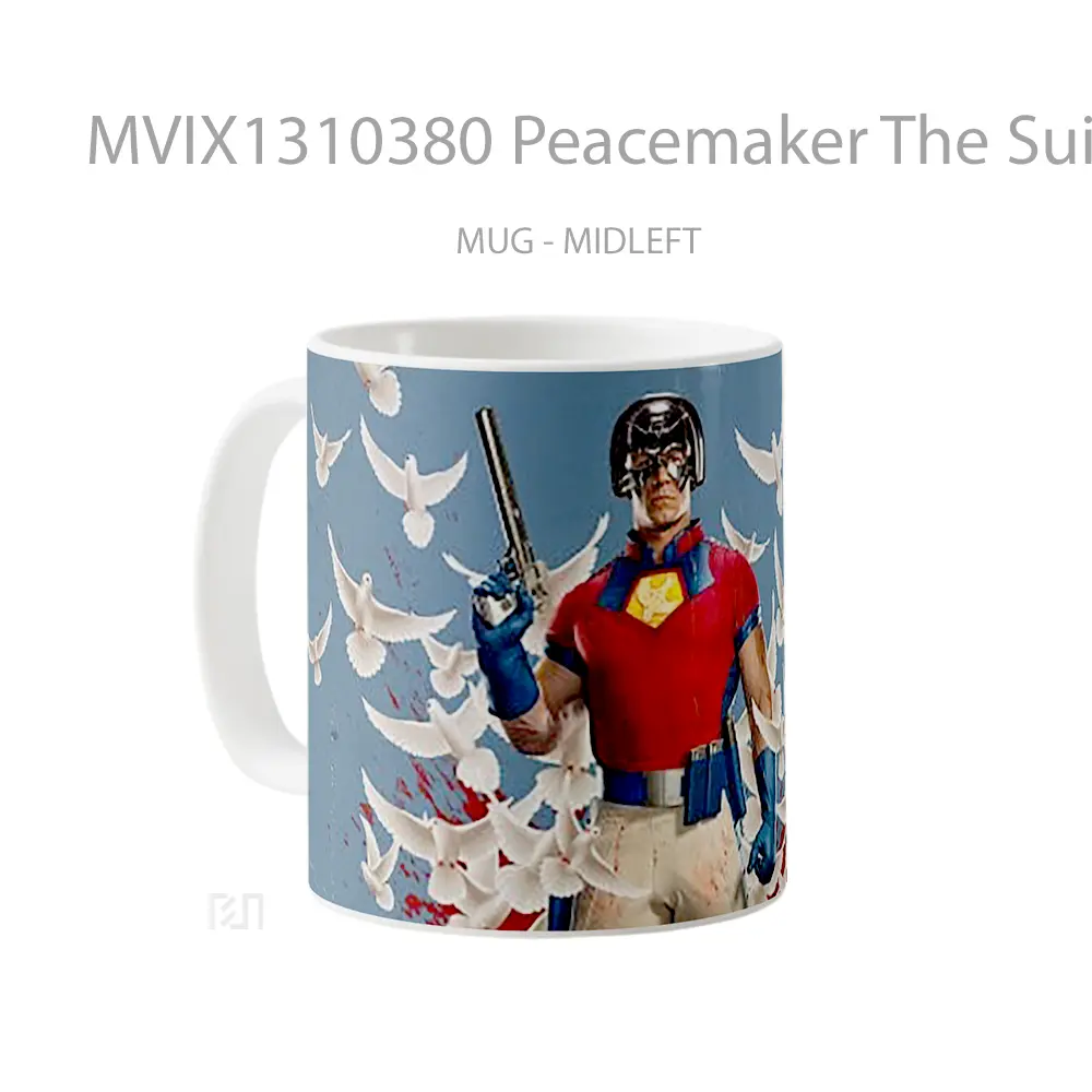 Mug Peacemaker The Suicide Squad Gelas Keramik Unik - All-side / Desain