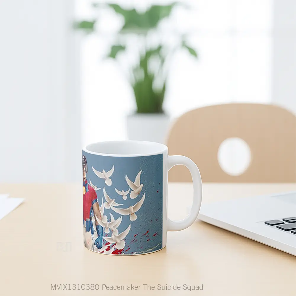 Mug Peacemaker The Suicide Squad Gelas Keramik Unik - All-side / Desain