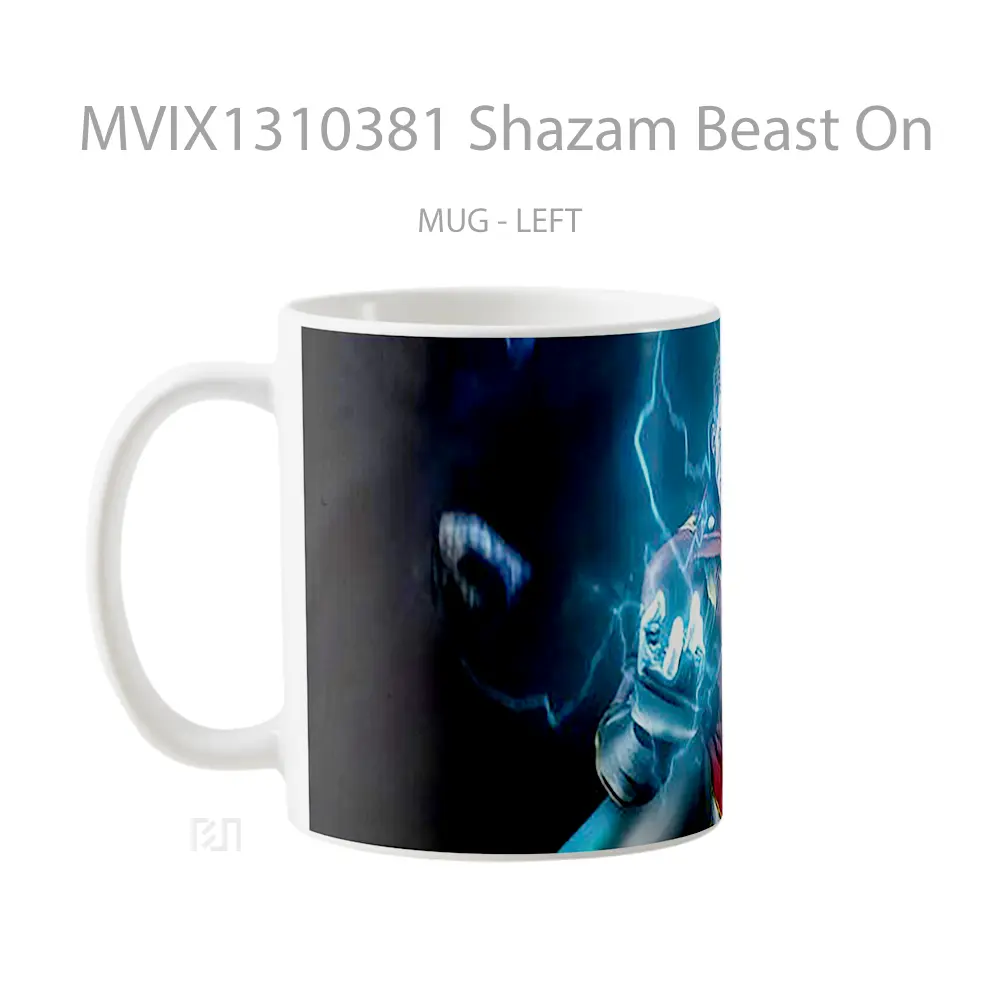 Mug Shazam Beast On Gelas Superhero - All-side / Desain