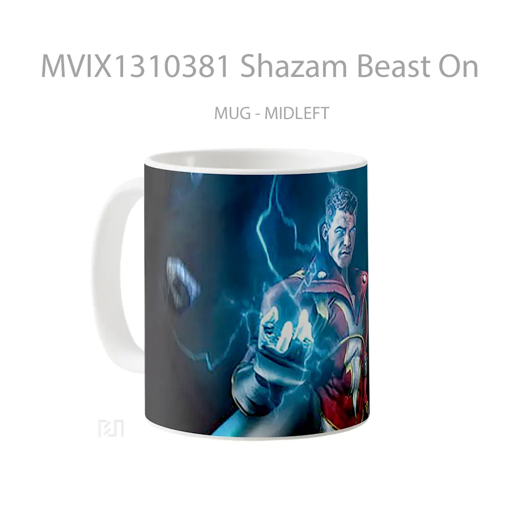 Mug Shazam Beast On Gelas Superhero - All-side / Desain