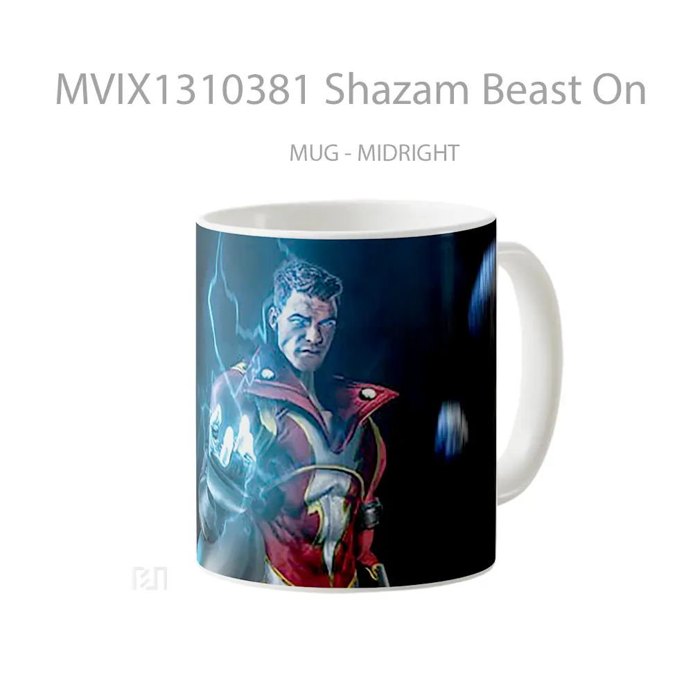 Mug Shazam Beast On Gelas Superhero - All-side / Desain