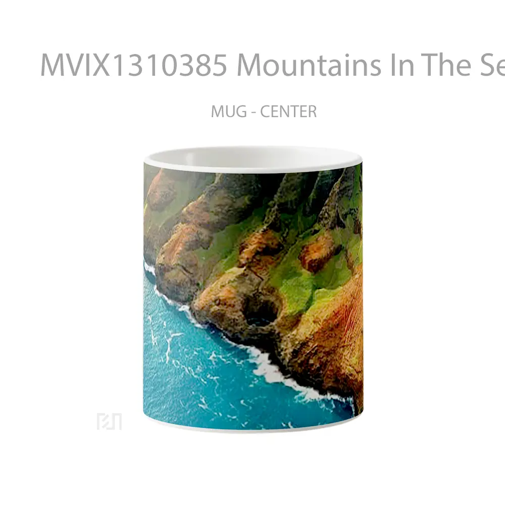 Mug Mountains In The Sea Gelas Pemandangan Alam