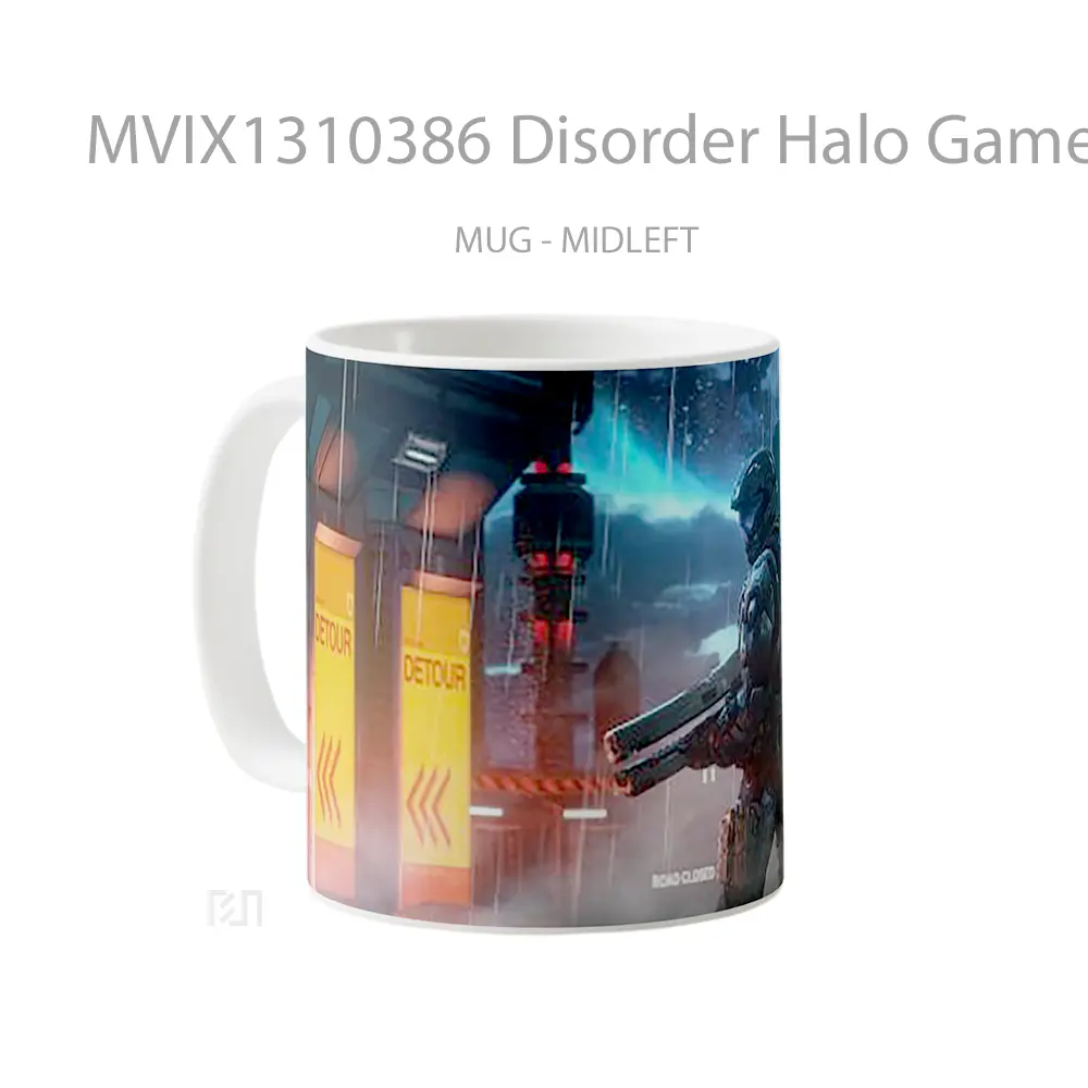Mug Disorder Halo Game Cangkir Gamer - All-side / Desain