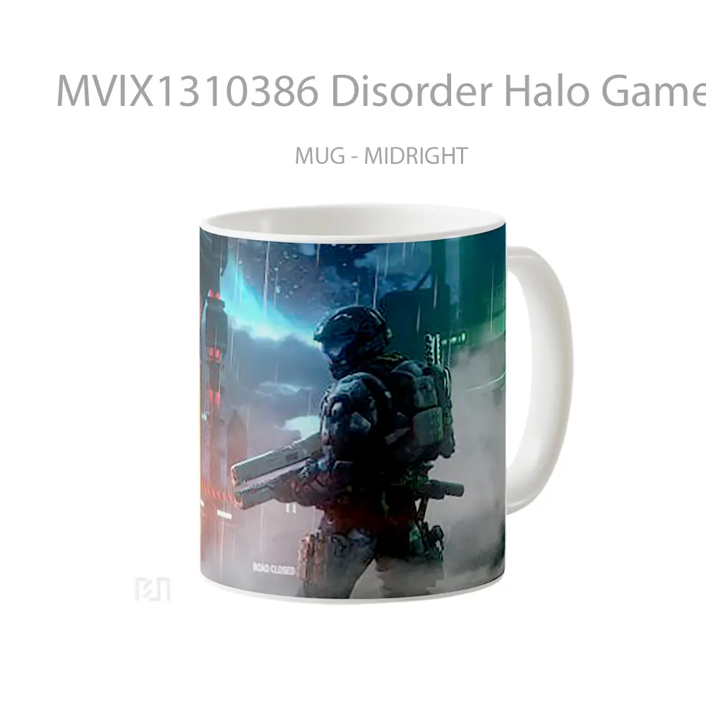 Mug Disorder Halo Game Cangkir Gamer - All-side / Desain