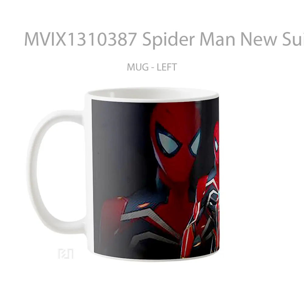Mug Spider Man New Suit 2021 Gelas Superhero - All-side / Desain