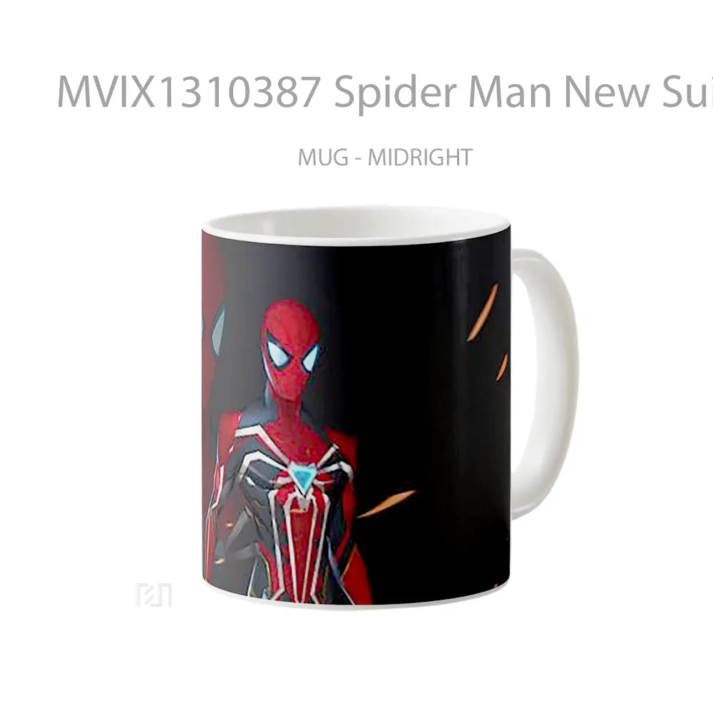 Mug Spider Man New Suit 2021 Gelas Superhero - All-side / Desain