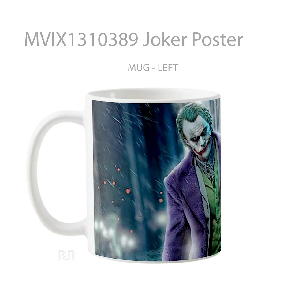 Mug Joker Poster Gelas Superhero - All-side / Desain
