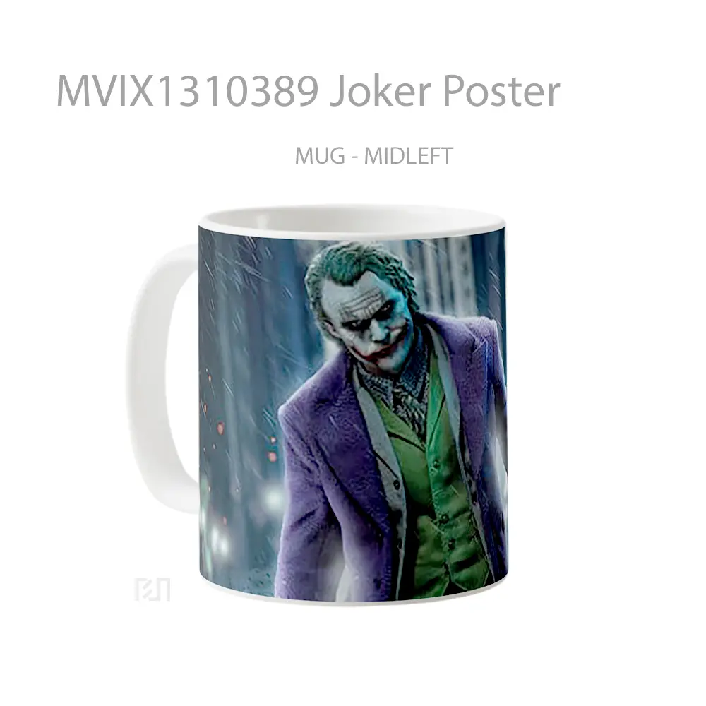 Mug Joker Poster Gelas Superhero - All-side / Desain