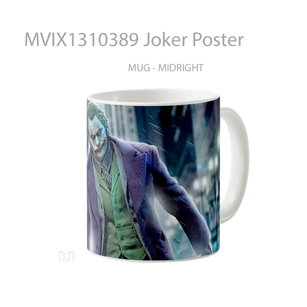Mug Joker Poster Gelas Superhero - All-side / Desain