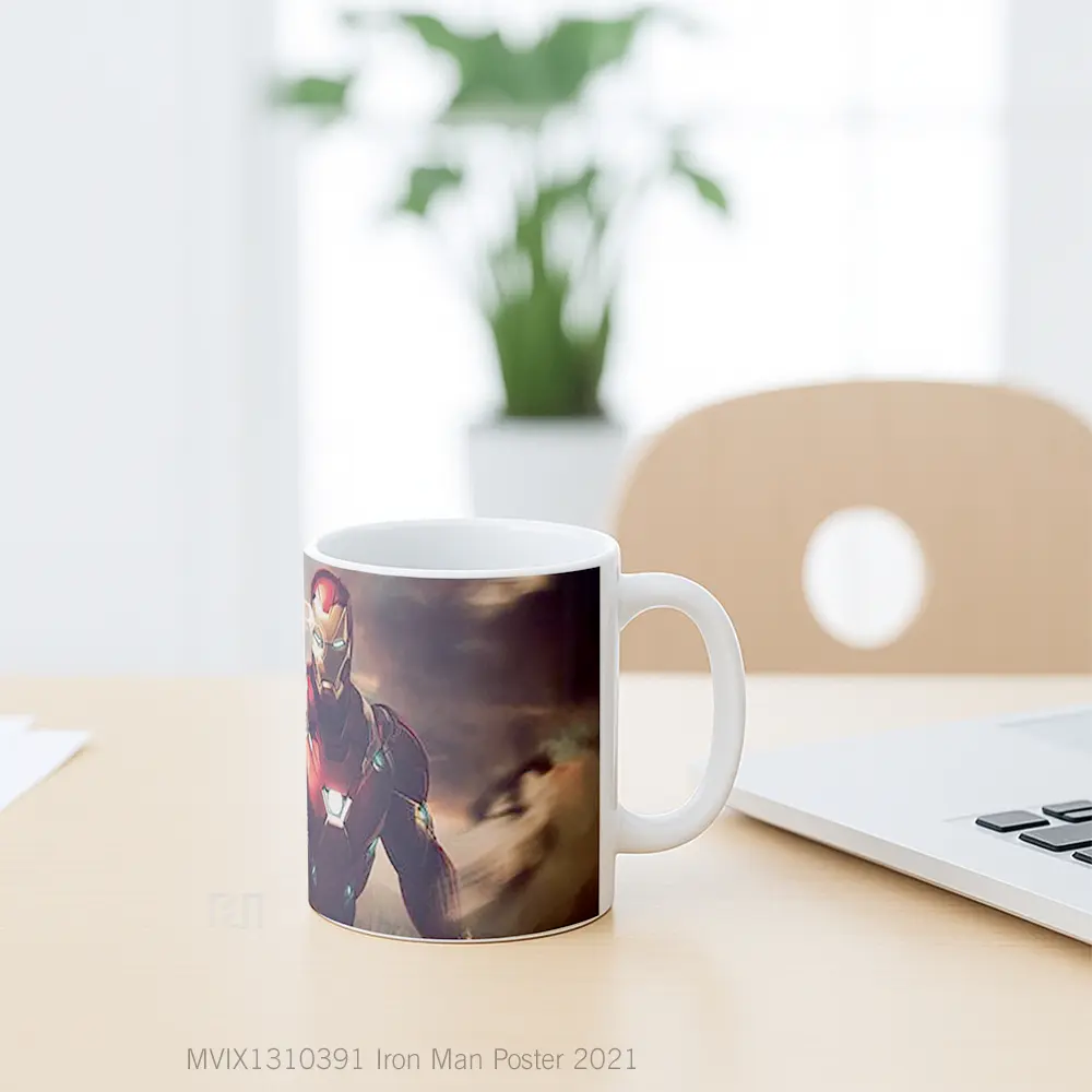 Mug Iron Man Poster 2021 Gelas Superhero - All-side / Desain