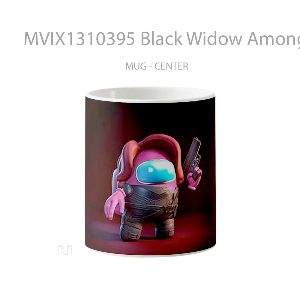 Mug Black Widow Among Us Style Gelas Superhero