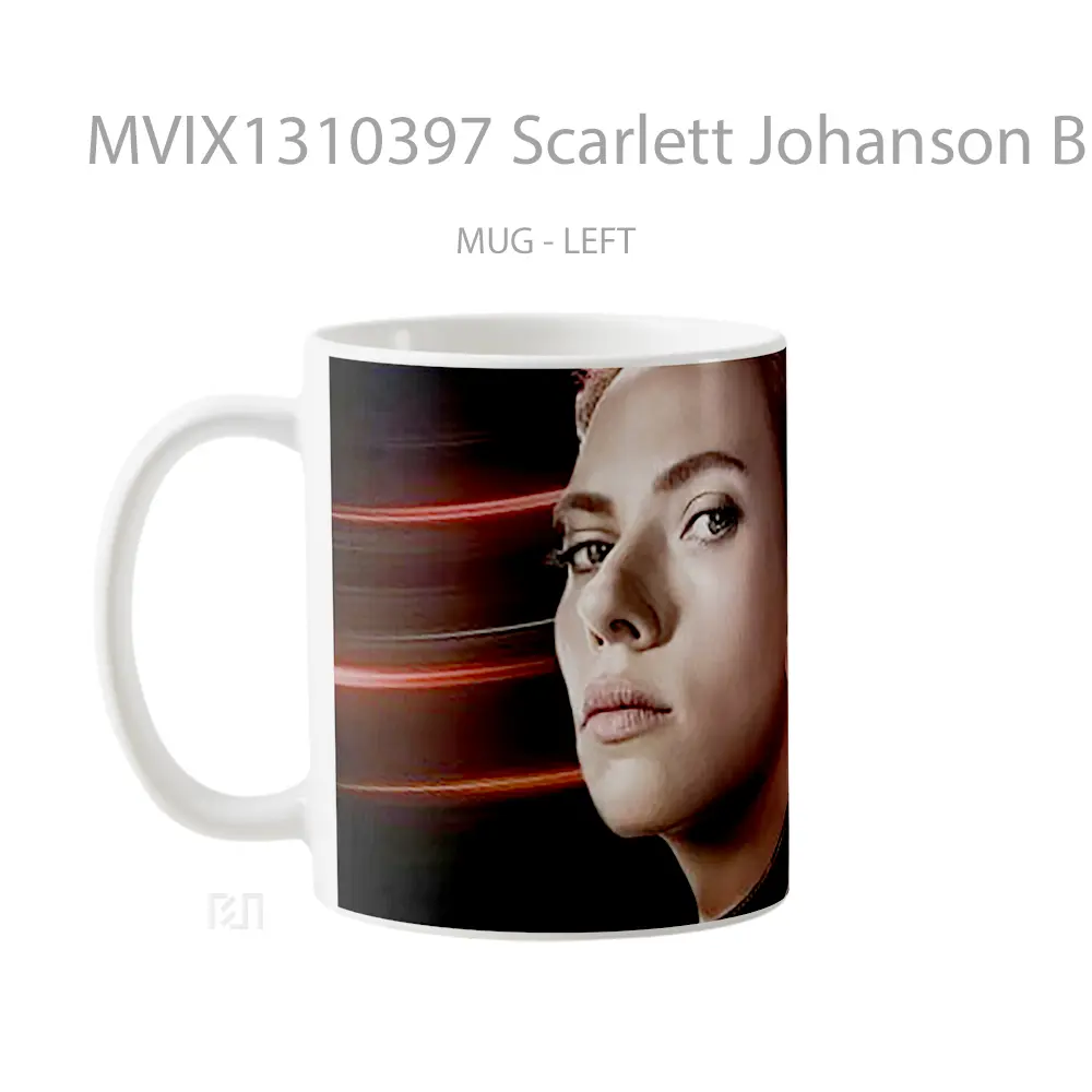 Mug Scarlett Johanson Black Widow 2021 Movie Gelas Superhero - All-side / Desain