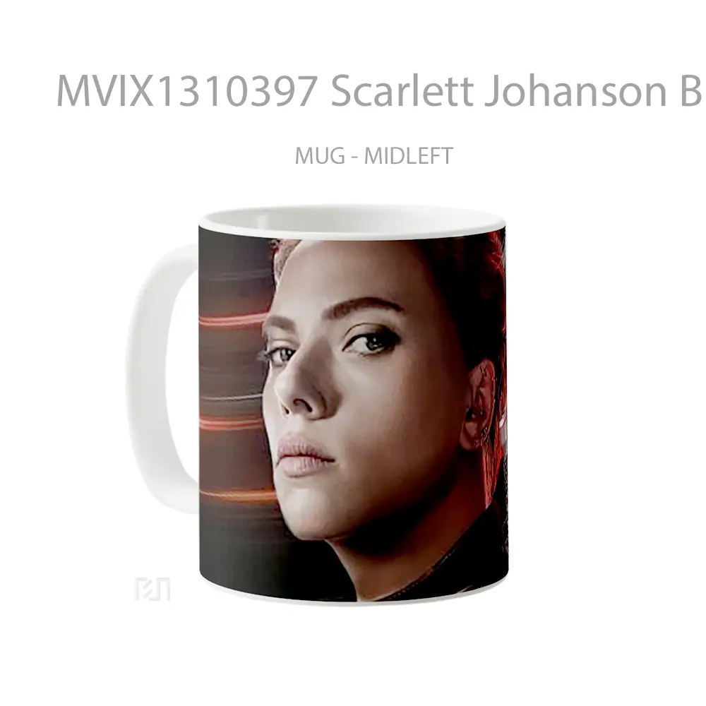 Mug Scarlett Johanson Black Widow 2021 Movie Gelas Superhero - All-side / Desain