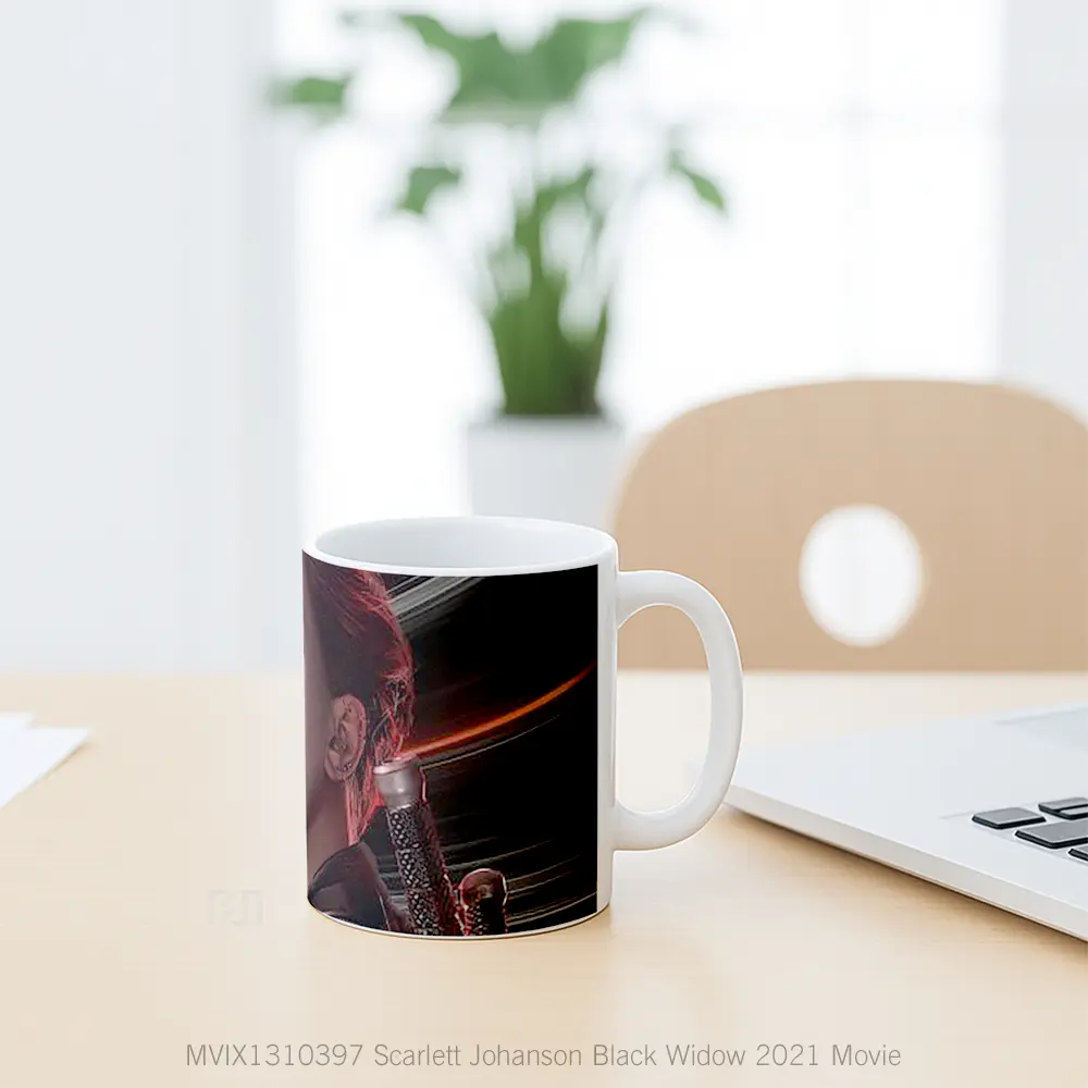 Mug Scarlett Johanson Black Widow 2021 Movie Gelas Superhero - All-side / Desain