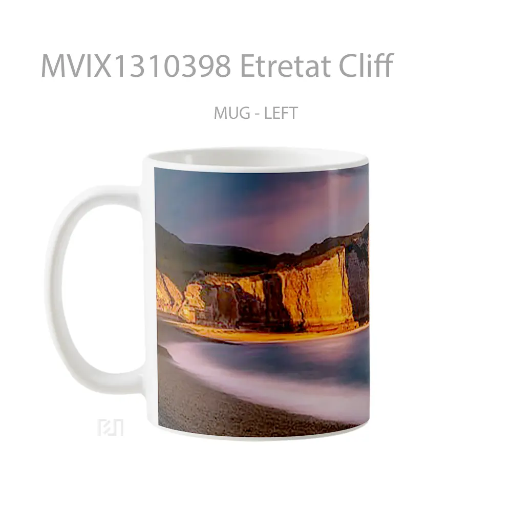 Mug Etretat Cliff Gelas Keramik Unik - All-side / Desain