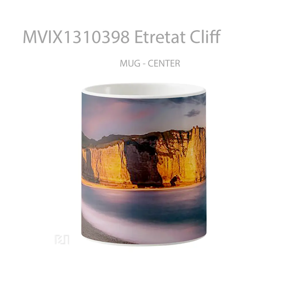 Mug Etretat Cliff Gelas Keramik Unik