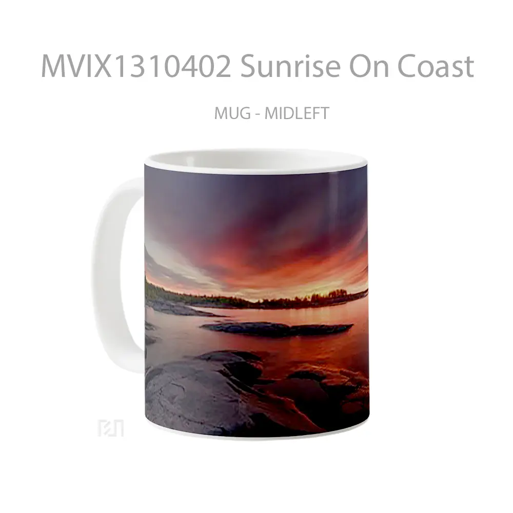 Mug Sunrise On Coast Gelas Pemandangan Alam - All-side / Desain