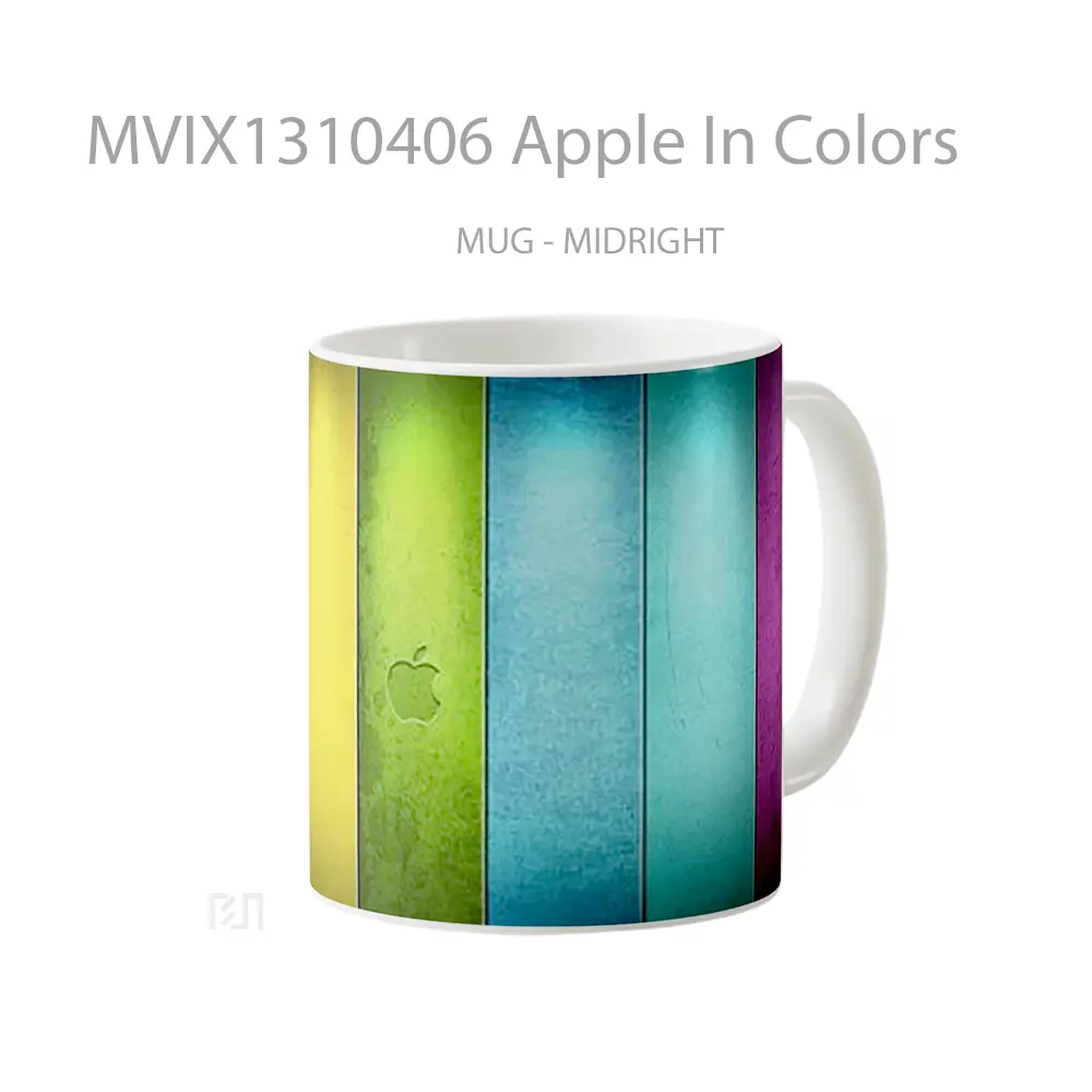 Mug Apple In Colors Gelas Keramik Unik - All-side / Desain
