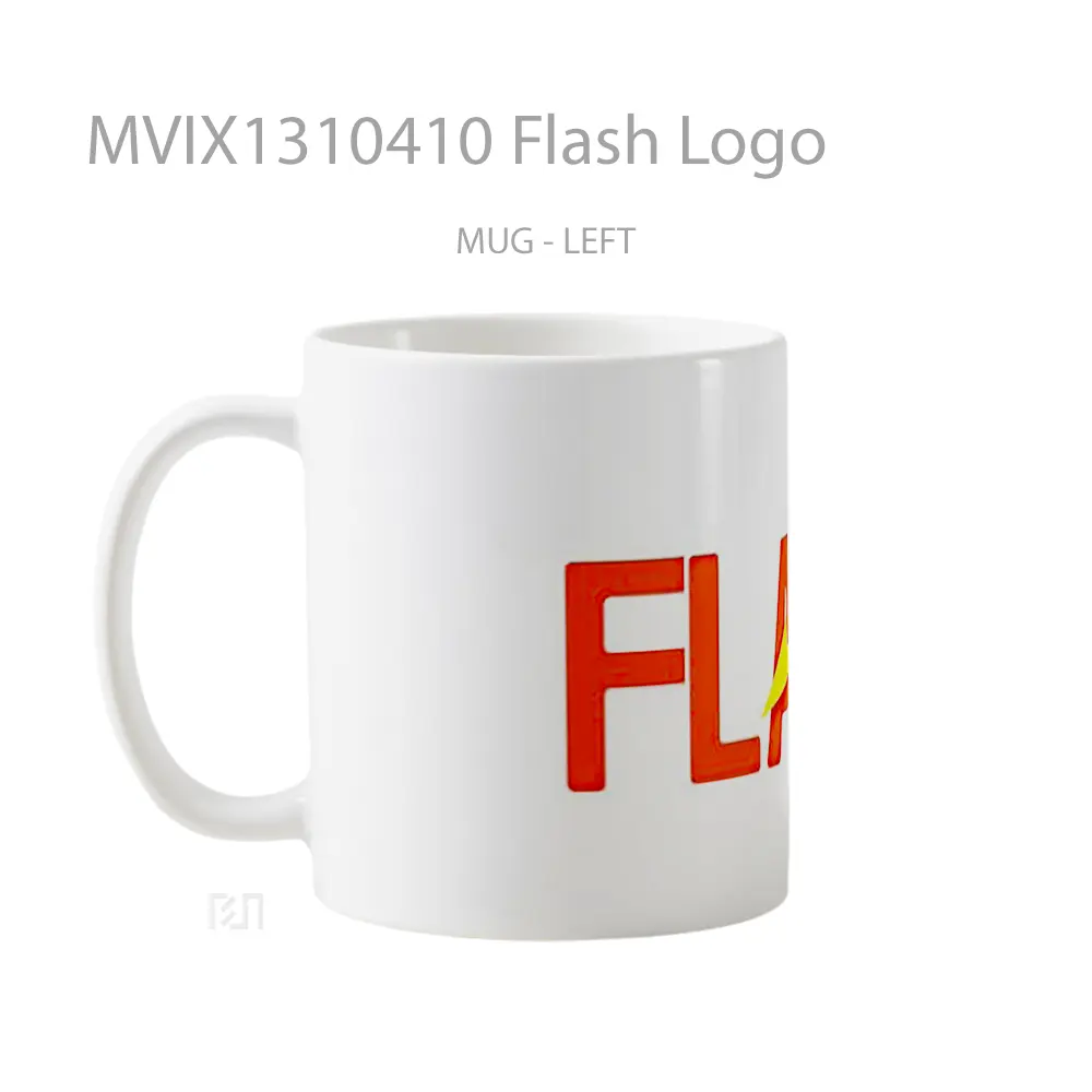 Mug Flash Logo Gelas Superhero - All-side / Desain