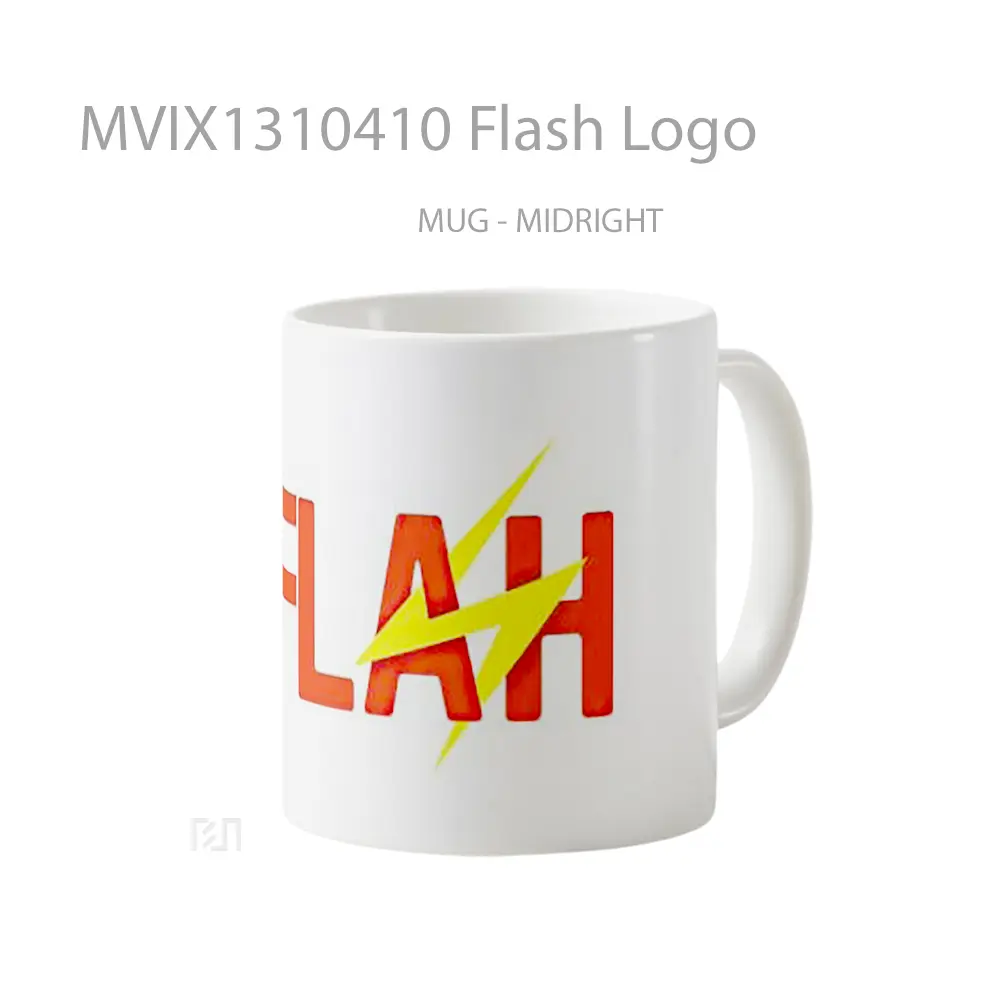 Mug Flash Logo Gelas Superhero - All-side / Desain
