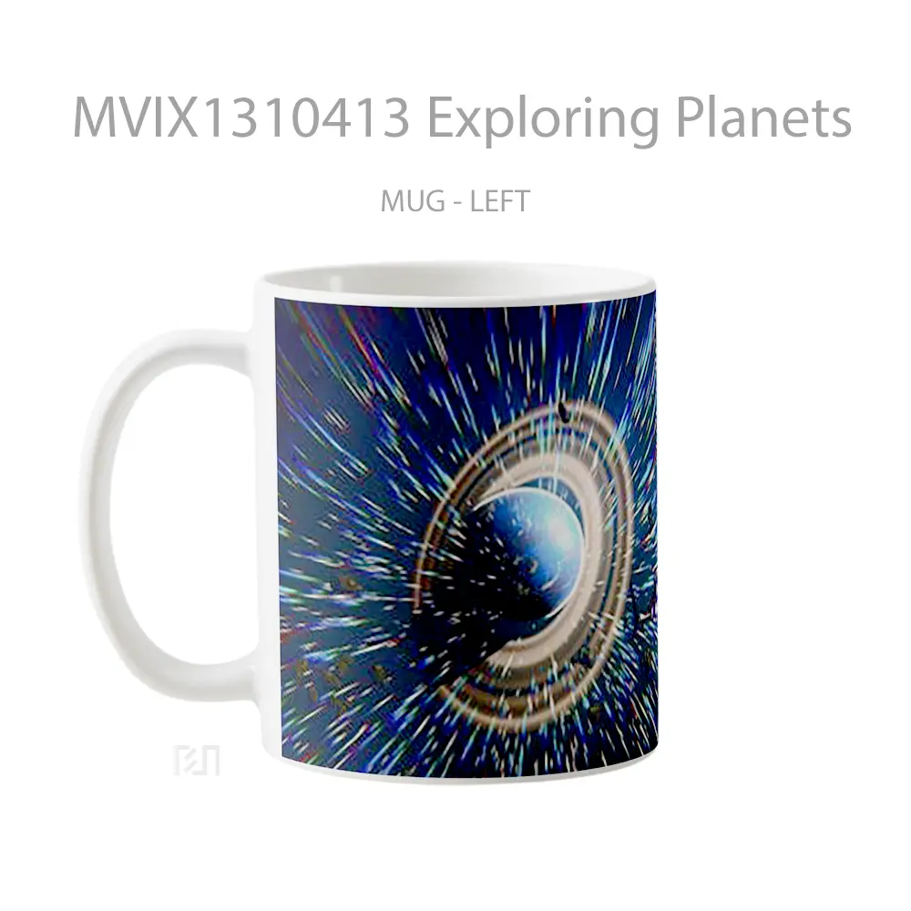 Mug Exploring Planets Gelas Astronomi - All-side / Desain