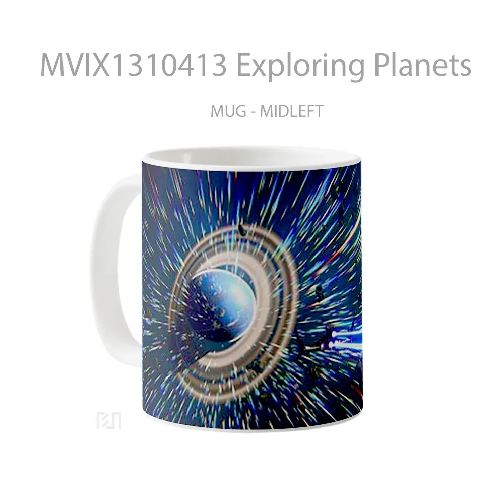 Mug Exploring Planets Gelas Astronomi - All-side / Desain