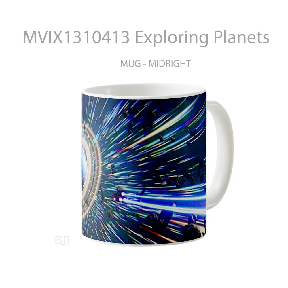 Mug Exploring Planets Gelas Astronomi - All-side / Desain