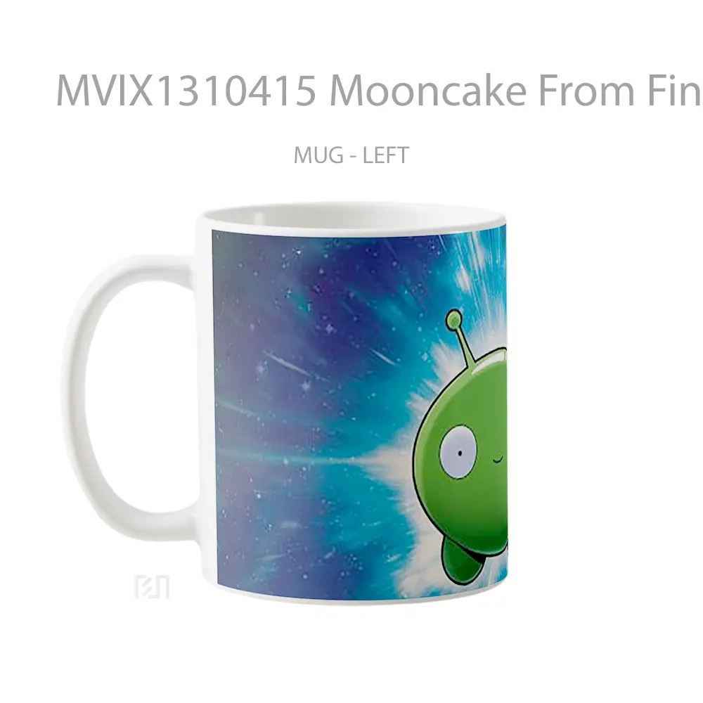 Mug Mooncake From Final Space Gelas Astronomi - All-side / Desain