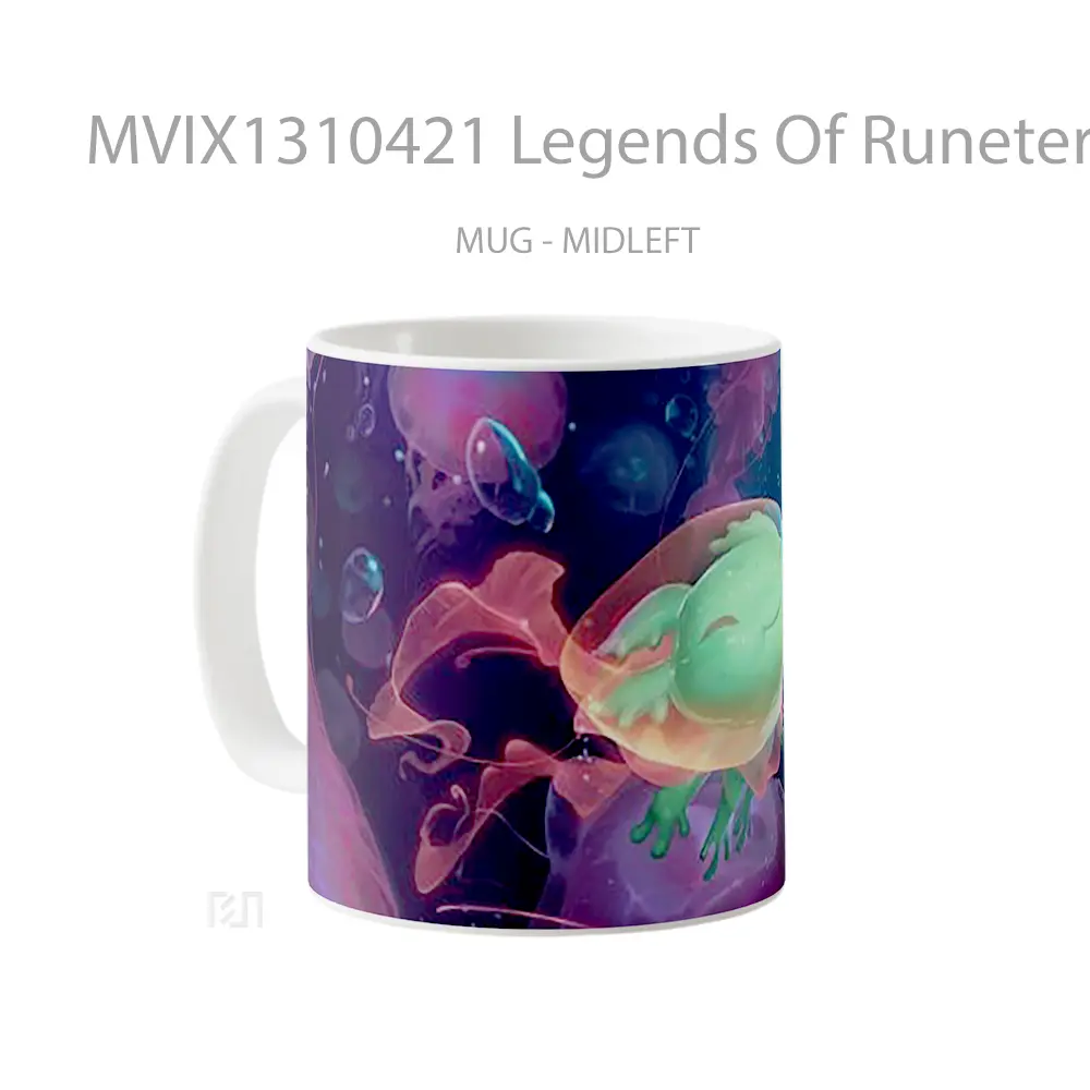 Mug Legends Of Runeterra Wiggly Burblefish Gelas Keramik Unik - All-side / Desain