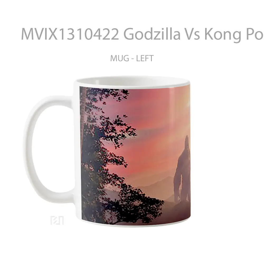 Mug Godzilla Vs Kong Poster Gelas Keramik Unik - All-side / Desain