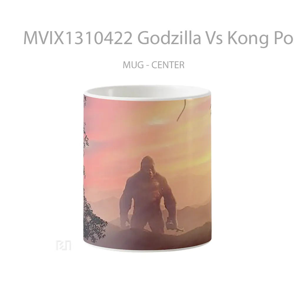 Mug Godzilla Vs Kong Poster Gelas Keramik Unik