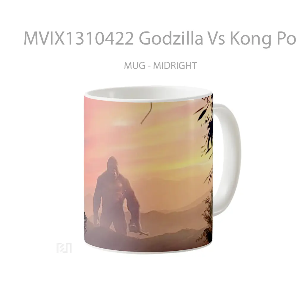 Mug Godzilla Vs Kong Poster Gelas Keramik Unik - All-side / Desain