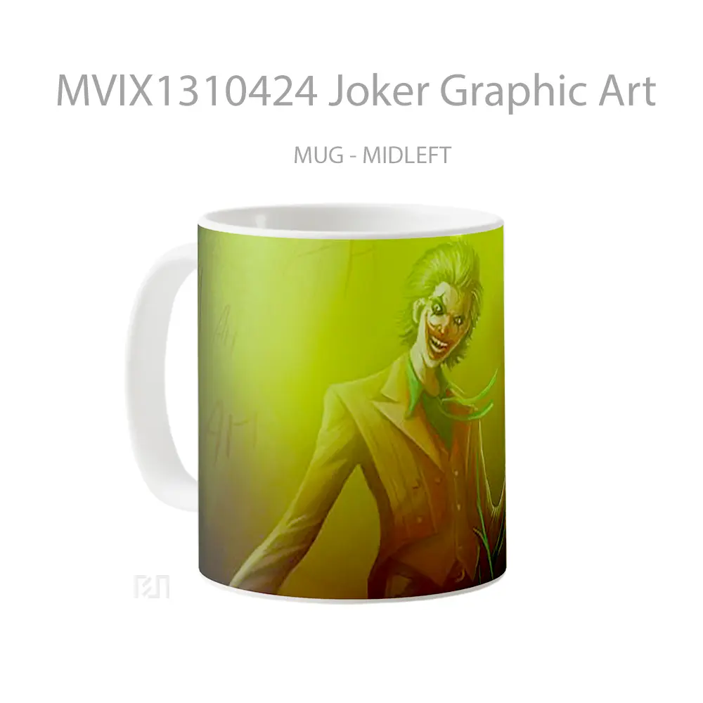 Mug Joker Graphic Art Gelas Superhero - All-side / Desain