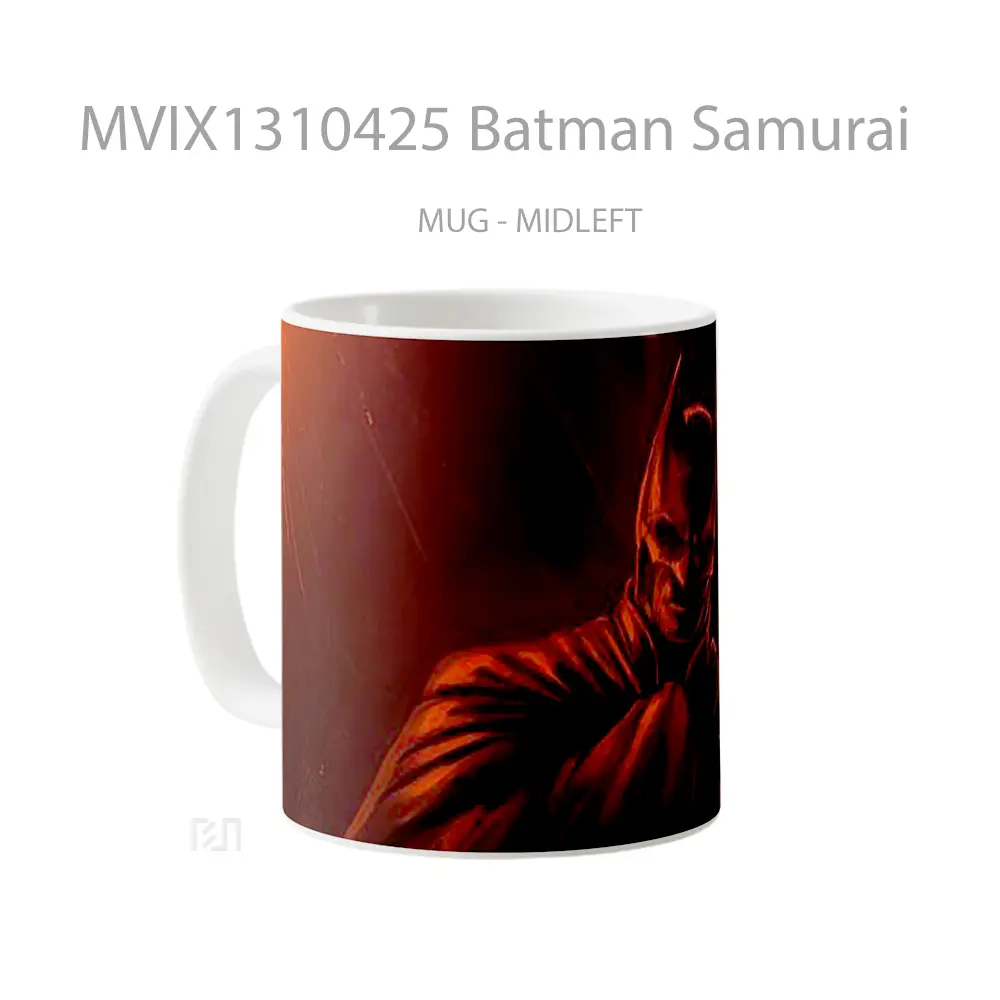 Mug Batman Samurai Gelas Superhero - All-side / Desain