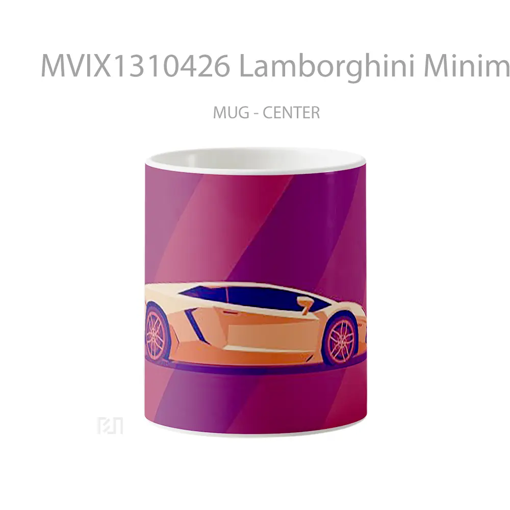Mug Lamborghini Minimal Cangkir Mobil