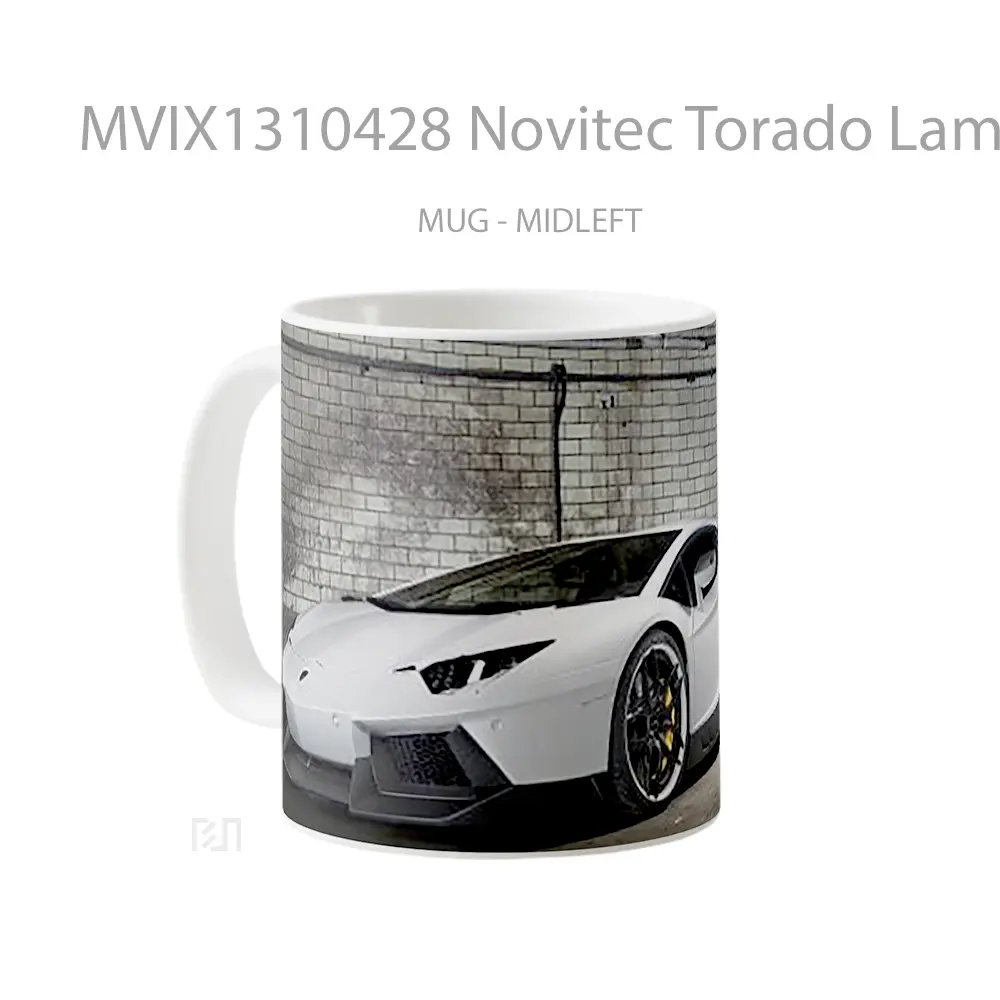 Mug Novitec Torado Lamborghini Aventador Cangkir Mobil - All-side / Desain