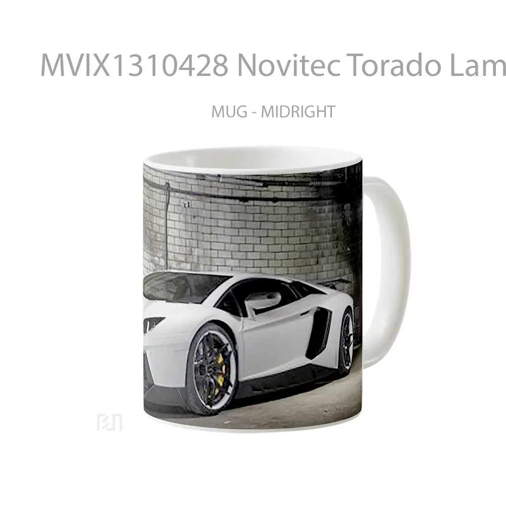 Mug Novitec Torado Lamborghini Aventador Cangkir Mobil - All-side / Desain