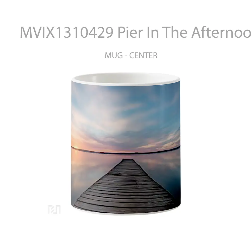 Mug Pier In The Afternoon Gelas Keramik Unik