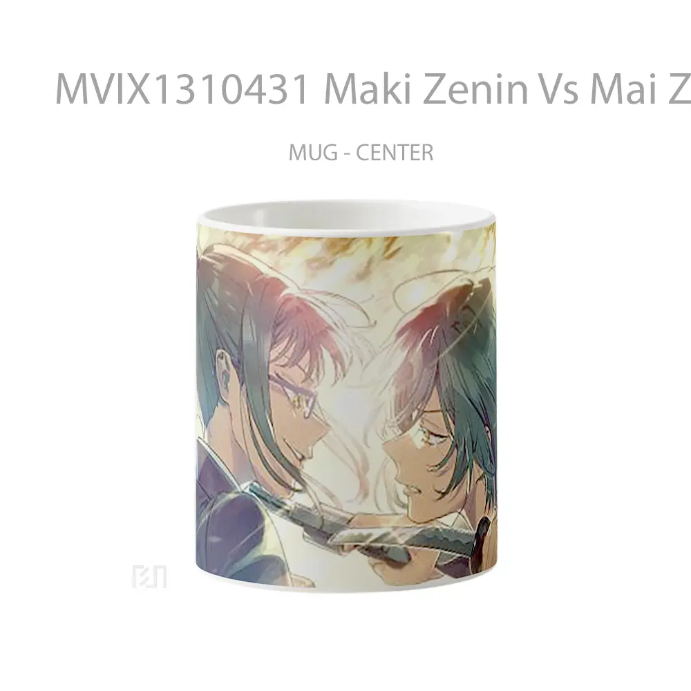 Mug Maki Zenin Vs Mai Zenin From Jujutsu Kaisen Gelas Keramik Unik