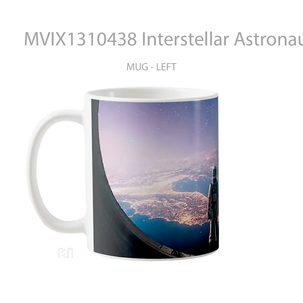 Mug Interstellar Astronaut Gelas Astronomi - All-side / Desain