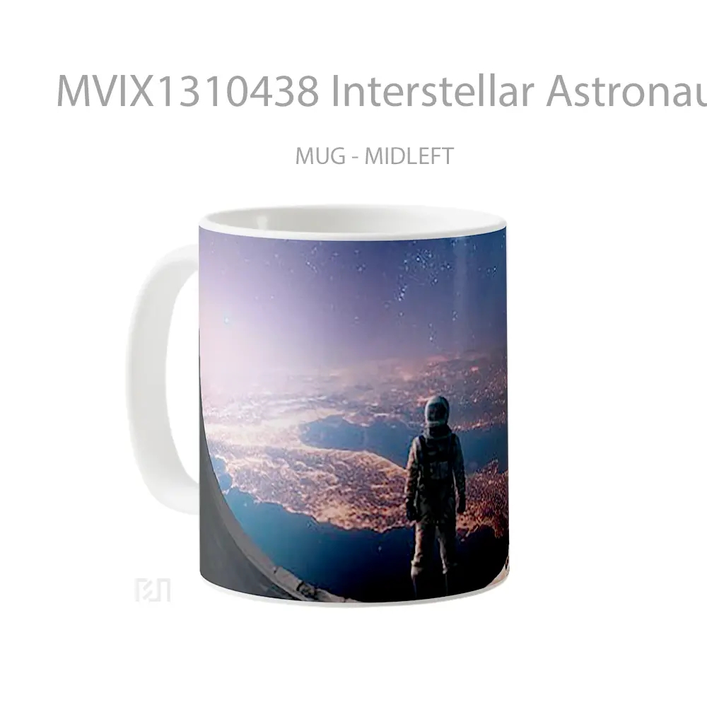Mug Interstellar Astronaut Gelas Astronomi - All-side / Desain