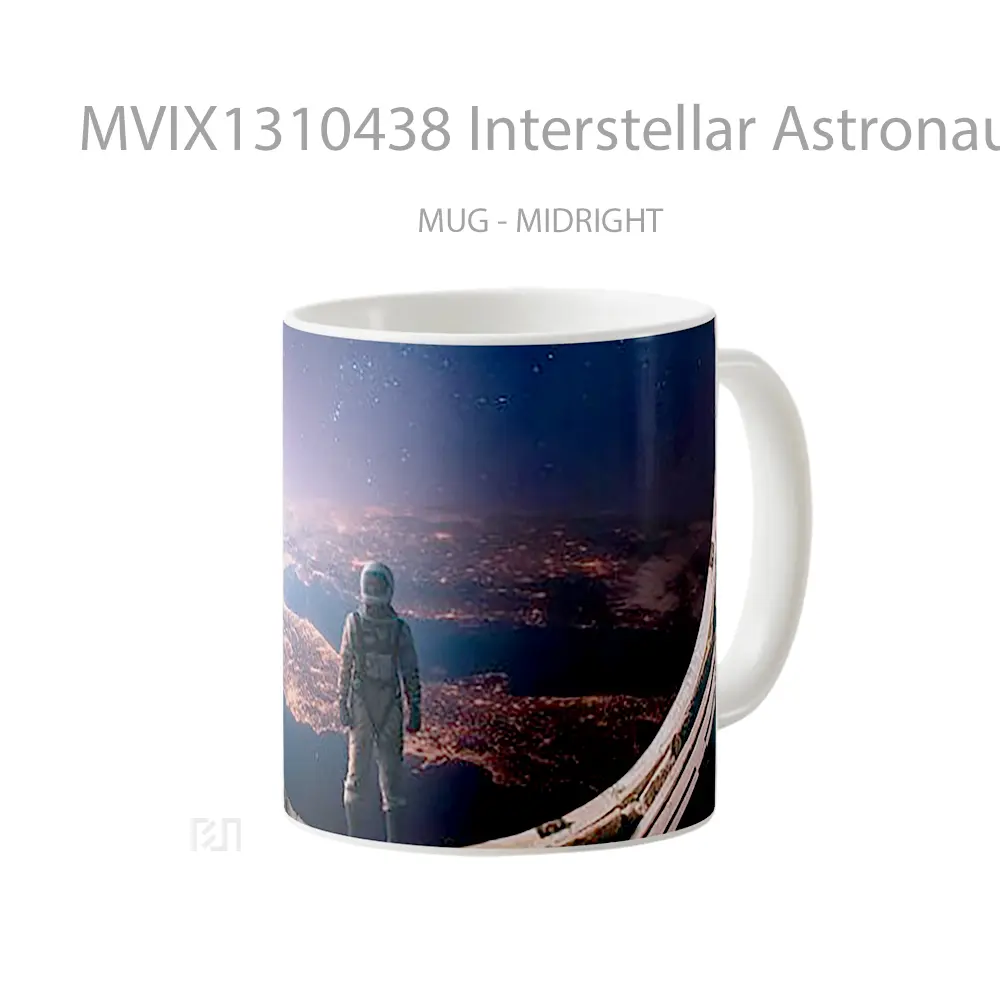 Mug Interstellar Astronaut Gelas Astronomi - All-side / Desain