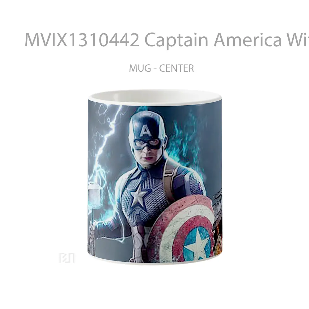 Mug Captain America With Broken Shield Gelas Superhero