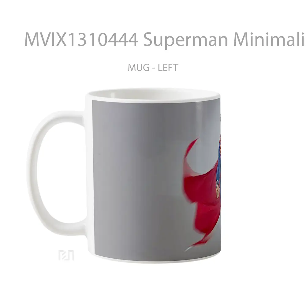 Mug Superman Minimalist Design Gelas Superhero - All-side / Desain