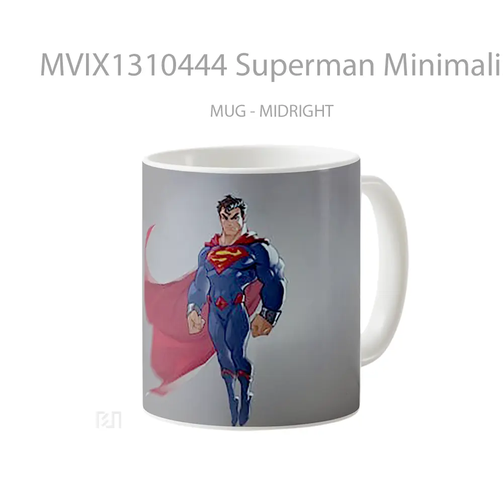 Mug Superman Minimalist Design Gelas Superhero - All-side / Desain