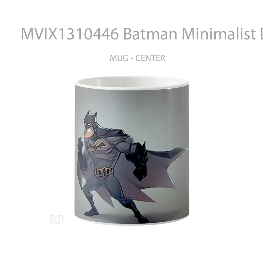 Mug Batman Minimalist Design Gelas Superhero