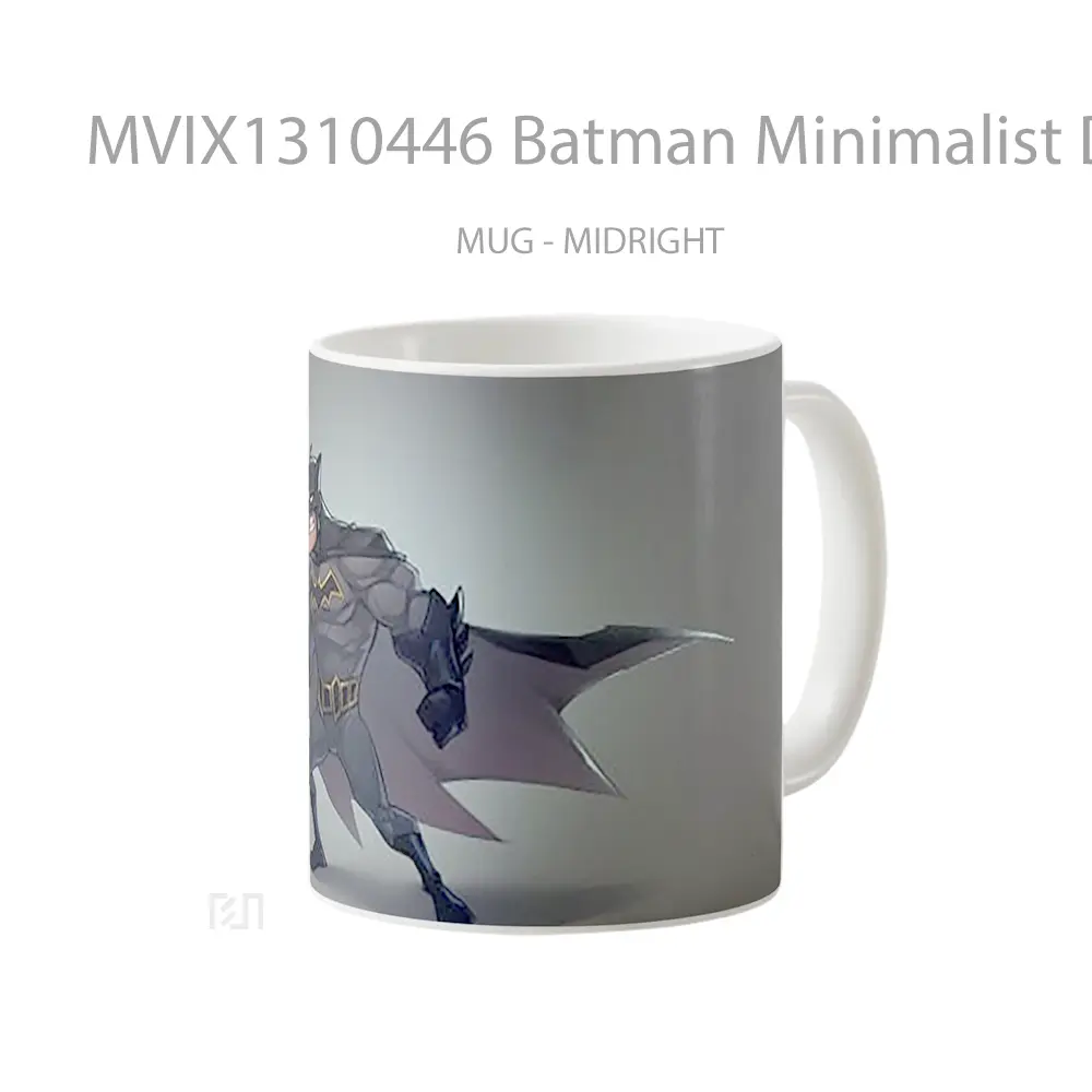 Mug Batman Minimalist Design Gelas Superhero - All-side / Desain